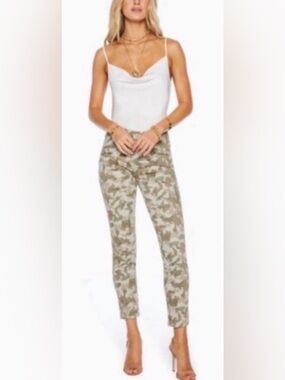 Ramy Brook Trendy Camo Cropped Skinny Cara Jeans Size 26 Made in USA Like New